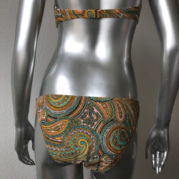 J.Crew Bikini Swim Suit S Paisley Women Size Small 2-Piece Set - Picture 5 of 8